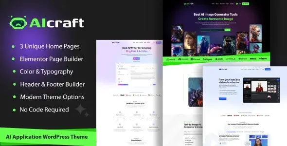 دانلود قالب AIcraft برای وردپرس