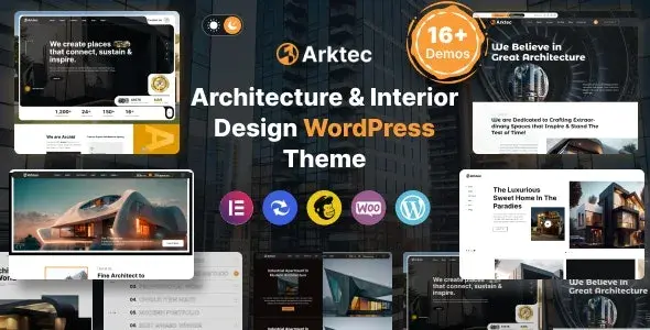 دانلود Arktec آرکتک قالب دکوراسیون داخلی و معماری وردپرس