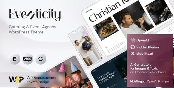 دانلود قالب Eventicity رویداد و کیترینگ وردپرس