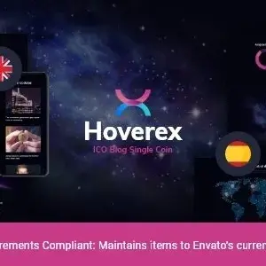 Hoverex قالب کریپتوکارنسی وردپرس