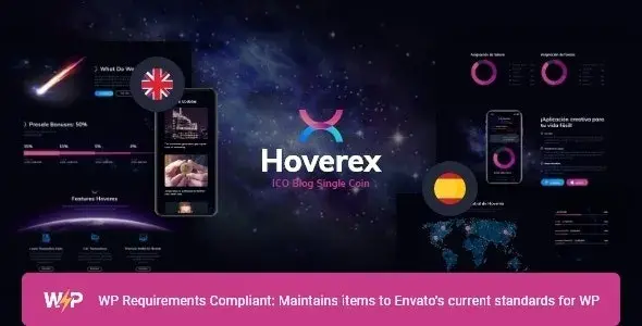 Hoverex قالب کریپتوکارنسی وردپرس