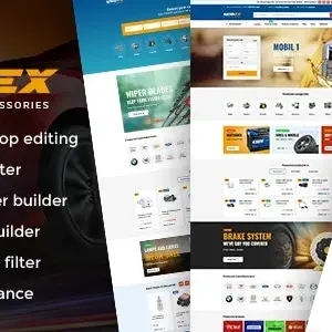 Mobex موبکس قالب قطعات خودرو وردپرس