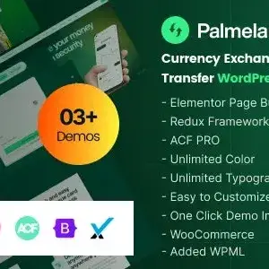 دانلود Palmela پالملا قالب خدمات بانکداری و امور مالی وردپرس