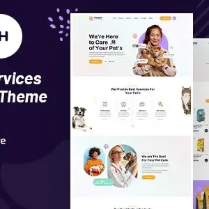 دانلود Pawsh قالب پت شاپ و دامپزشکی وردپرس