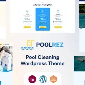 دانلود قالب Poolrez خدمات پاکسازی و تصفیه آب استخر وردپرس