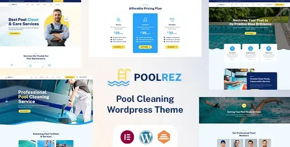 دانلود قالب Poolrez خدمات پاکسازی و تصفیه آب استخر وردپرس