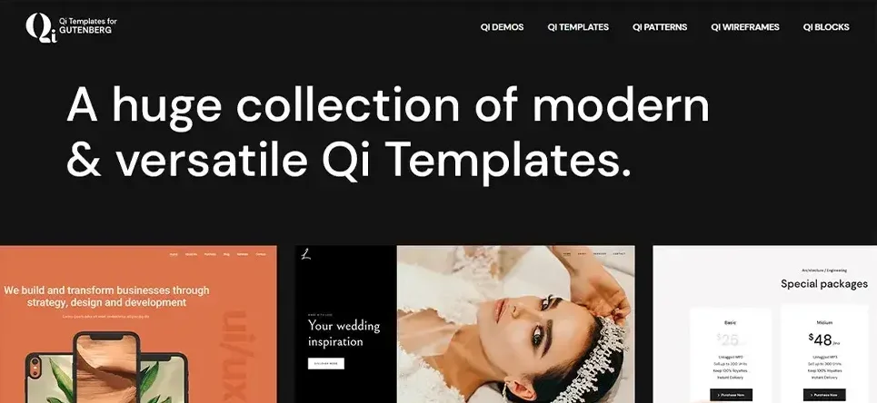 دانلود افزونه Qi Templates برای گوتنبرگ