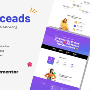 دانلود Niceads کیت تمپلیت بازاریابی و اینفلوئنسر المنتور