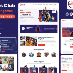دانلود Athletic Aim کیت تمپلیت المنتور ورزشی