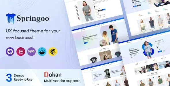 دانلود Springoo اسپرینگو قالب ووکامرس تیشرت و پوشاک