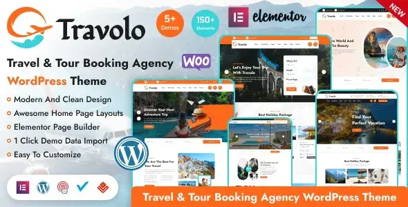 دانلود Travolo تراوولو قالب رزرو تور و گردشگری وردپرس