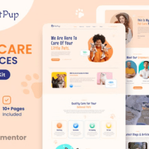 دانلود PetPup پت پاپ کیت تمپلیت المنتور
