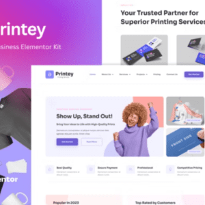 دانلود کیت تمپلیت Printey برای المنتور