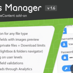دانلود ادآن PrivateContent Files Manager افزونه مدیریت فایل
