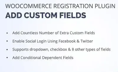 دانلود افزونه WooCommerce Registration Fields فیلد ثبت نام سفارشی برای وردپرس